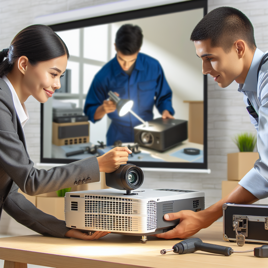 Installation von Kurzdistanz Beamern